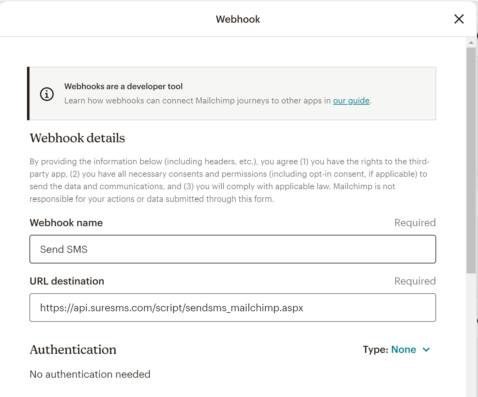 MailChimp - webhook 1