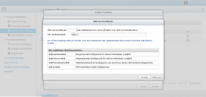 Screenshot of SMS Service Provider settings in QNAP