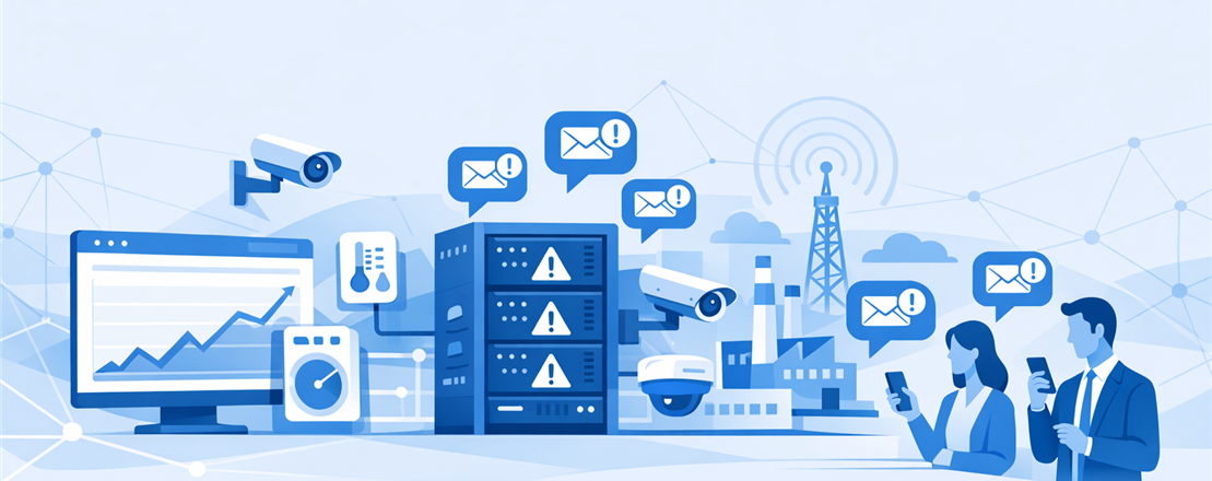 SMS integration for surveillance systems and SMS alarms