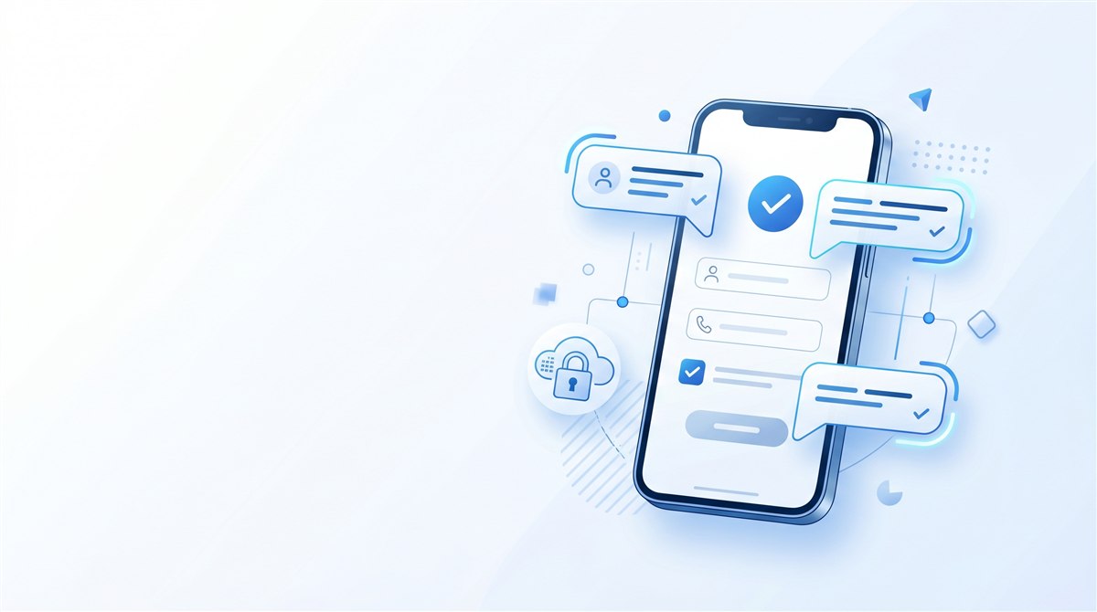 Ilustração da autorização e consentimento de SMS para o artigo SureSMS