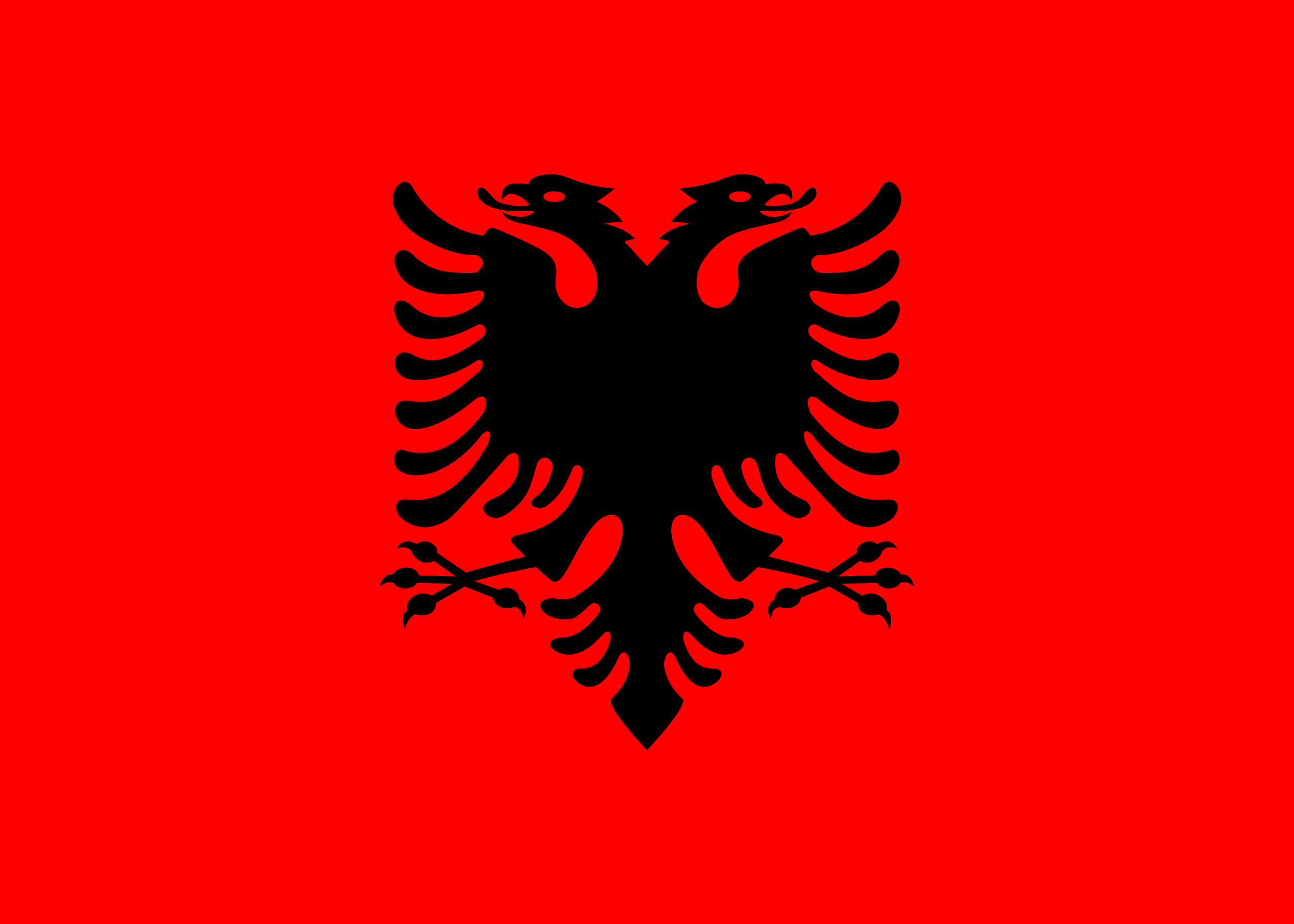 Flagge von Albanien